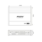 PUZU PZ-X4800S 6core 32bit 8CH With Power Car Audio DSP Digital Signal Processor Built In Amplifier 8X150W Support BT5.0 OPT