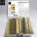 3120pcs 156 Values 1 -10M Ohm 1/4W 5% Carbon Film Resistors Assortment Kit Electronic Components