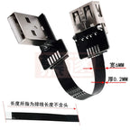 FPV Monitor Standard Mini USB Super Flache flexible FPC Lade Kabel 90 Grad Micro USB Band Kabel 10CM-50CM