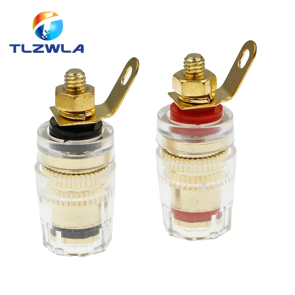 2PCS Banana Connector 4MM Amplifier The Speaker Terminal Banana Plug Socket Connector