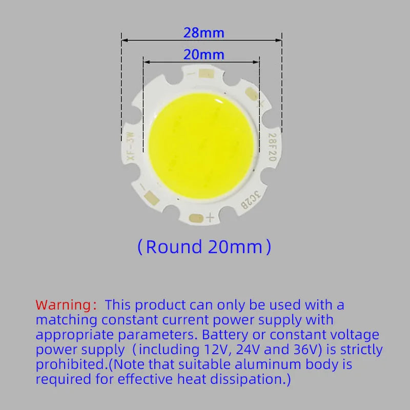 LED Source Chip Light Spotlight Downlight Lamps COB Light Bulb beads integrated surface chip board 3W5W7W10W12W15W18W20W30W50W