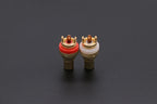 1pair/2pcs Luxury Gold plated RCA Jack Connector Panel Mount Chassis Audio Socket Plug Bulkhead with NUT Solder CUP 3Colors