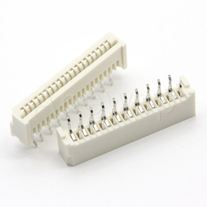 1.25MM FFC/FPC Connector LCD Flexible Flat Cable Socket Double Row Right Angle Pin Type 4P/5P/6P/7P/8P/9P/10P/11P/12P/13P/14-32P