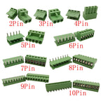 5Pairs KF2EDG 15EDG 3.5mm/3.81mm/3.96mm/5.08mm PCB Screw Terminal Block Connector Pin Header Socket Straight/Right Angle 2-12Pin