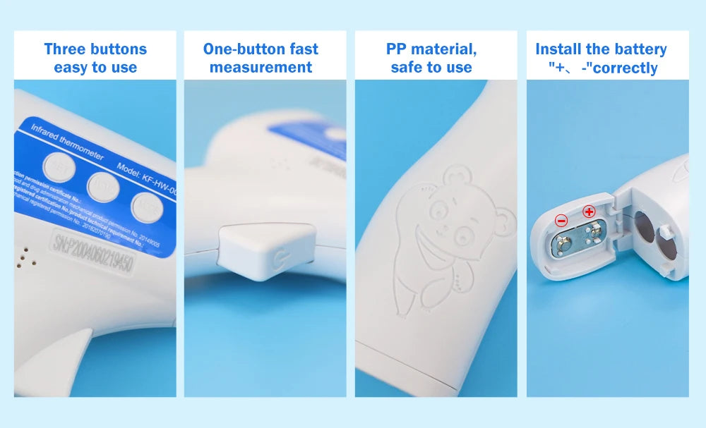 Cofoe 2 in 1 Digital Forehead & Ear Thermometer Non-Contact Medical Thermometer Baby/Adult  ±0.1℃ Temperature precise Measure