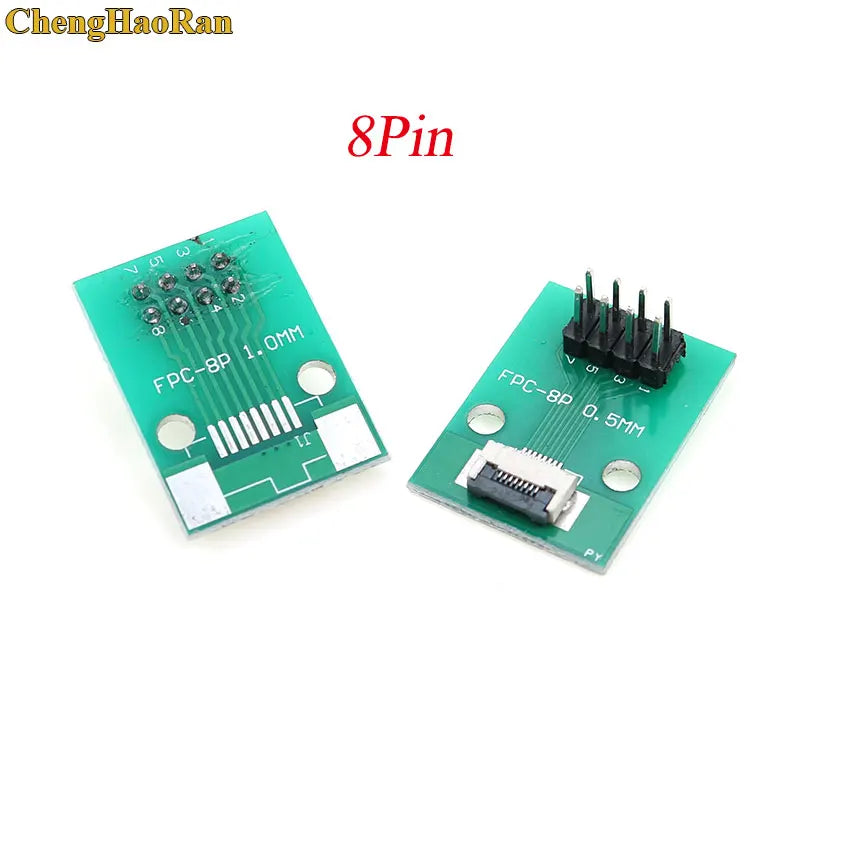 1pcs 4P-- 50P 0.5mm Pitch Connector SMT Adapter to 2.54mm 1.00 Inch Hole FPC FFC Cable Welded Board + Double Row Straight Pin