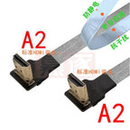 FPV Micro Mini HDTV-Male 90 Degree Connector FPC Flexible Flat HD Ribbon Cable FFC Pitch 20pin For Drone Gopro DSLR Gimbal Kit