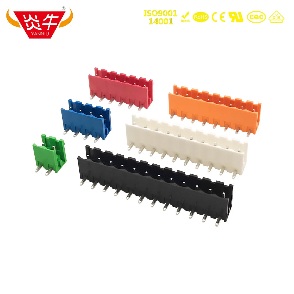 50Pcs KF2EDGVC 5.08 2P ~ 12P PCB CONNECTOR PLUG-IN TEMINAL BLOCK 2EDGVC 5.08mm 2PIN ~ 12PIN MSTBVA 2,5 G 1758018 PHOENIX  KEFA