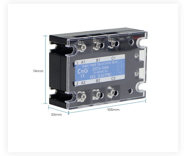 CG 10A 25A 40A 60A 80A AA Three Phase SSR AC Control AC Aluminum Radiator For 40AA Heat Sink SSR AC To AC Sink Solid State Relay