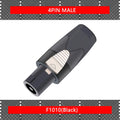 10PCS Speaker Powercon connector NL4FX Speakon 4 Pole Plug Male Professional audio power plug Red&Blue