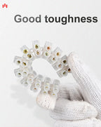 12 Position Barrier Screw X3-1012 Nylon Plastic Terminal Block 20A Transparent White Copper 380V Wire Connector Dual Row