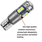 2PCS High Quality T10 W5W Super Bright 3030 LED Car Interior Reading Dome Light Marker Lamp 168 194 LED Auto Wedge Parking Bulbs