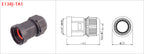 RJ45 CAT5E CAT6A Shield Waterproof RJ45 Ethernet IP67 Connector PCB Panel Mount With Pigtail Cable Outdoor Connector L = 0.3M