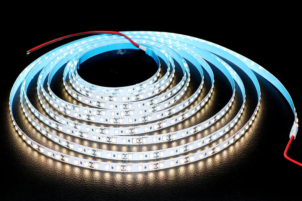 5M 600LEDs LED Strip 2835 DC12V 24V 120LEDs/m Home Lamp Strip Red Ice Blue Green Yellow Pink Flexible And Cuttable Soft Lamp Bar