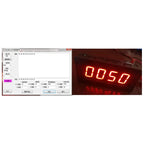 Taidacent RS485 Modbus Meter 0.8 inch Serial 4 Digit 7 Segment Display Digital Tube Display MODBUS-RTU Communication With Shell