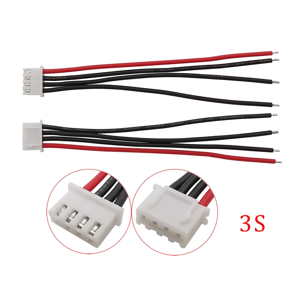 5Pcs 1S 2S 3S 4S 5S 6S 7S Lipo Battery Balance Charger Cable Wire IMAX B6 Balance Cable Connector 2.54mm JST-XH Cable for RC