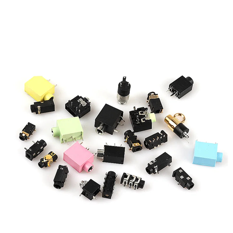 5PCS 3.5MM Headphone Jack Audio Video Female Dual Channel Stereo Jack Socket Stereo Solder Panel Mount PJ313 PJ320 PJ325 PJ326