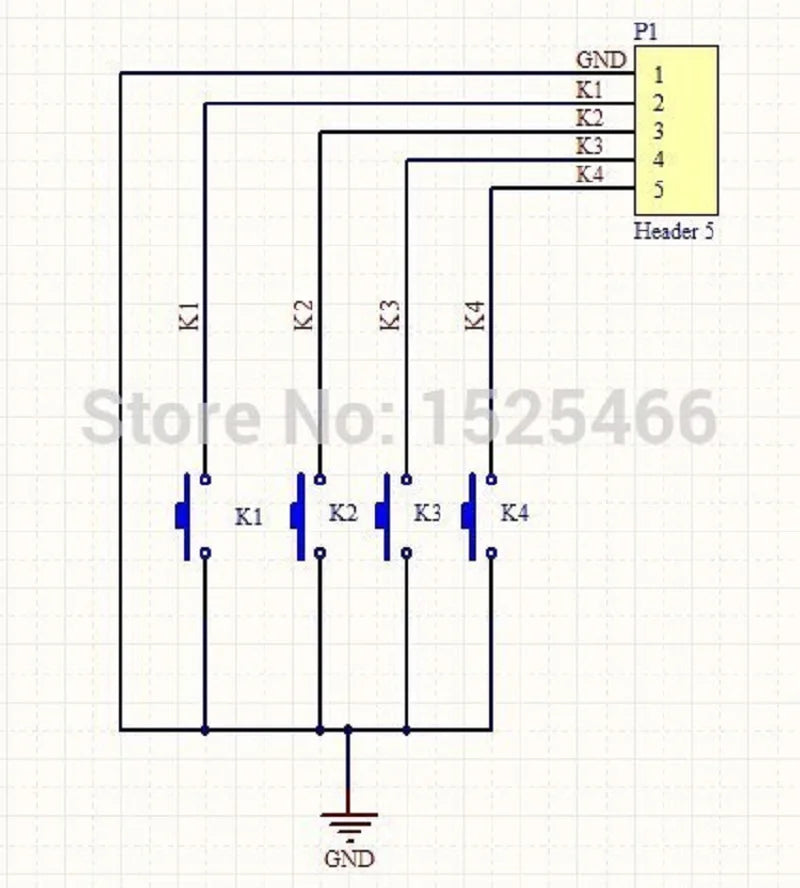 2pcs 4 Key MCU Keyboard Matrix for Arduino MEGA2560 DUE Button Banana Pi Breadboard Switch FPGA CPLD STM32