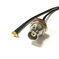 RF Coaxiale Cable BNC Female Bulkhead To MMCX Male Pigtail Adapter RG174 10/15/20/30/50/100CM For Wifi Card