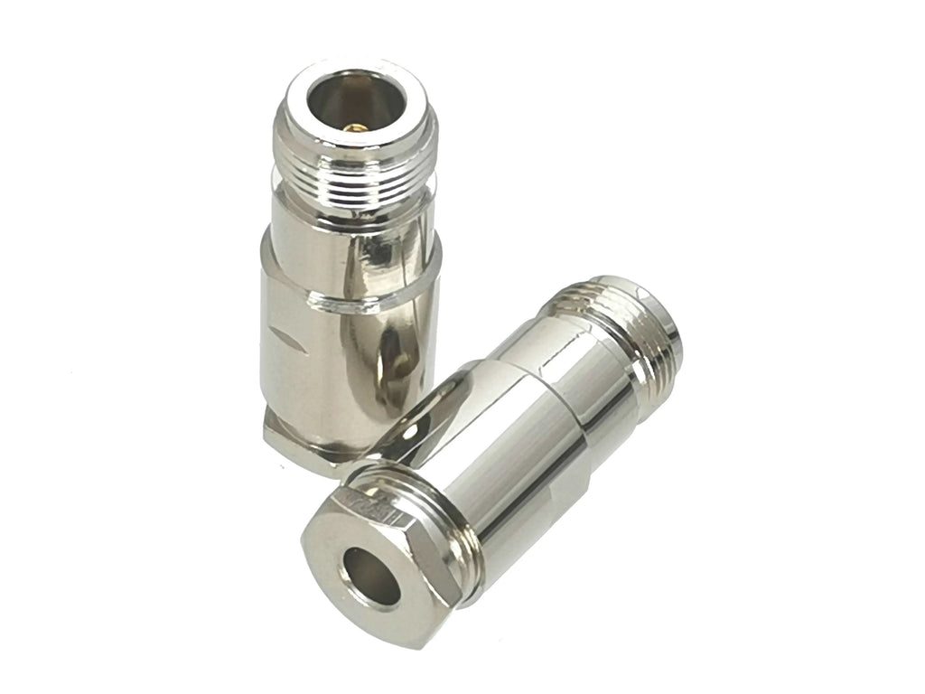 1Pcs Connector N Type Clamp For RG58 RG142 / RG8X LMR240 / RG5 RG6 / RG8 LMR400 RF Coaxial Male plug & Female jack