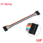 Dupont Line 20cm 2.54mm Female to Female 2P/3P/4P/5P/6P/7P/8P/9P/10P/12P/20P Color Breadboard Cable Jump Wire Jumper For Arduino