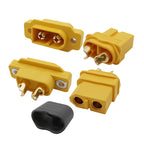 2Pcs XT60 XT60E-M XT60H-F Plug Banana Bullet Male Female Connector with Housing Sheath For RC FPV Charger Battery Motor ESC