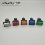 16mm LA16-11 Push Button Switch Self-locking/Latching Self-reset/Momentary 3 Pin NO+NC 1A/250VAC Blue Green Red Yellow White