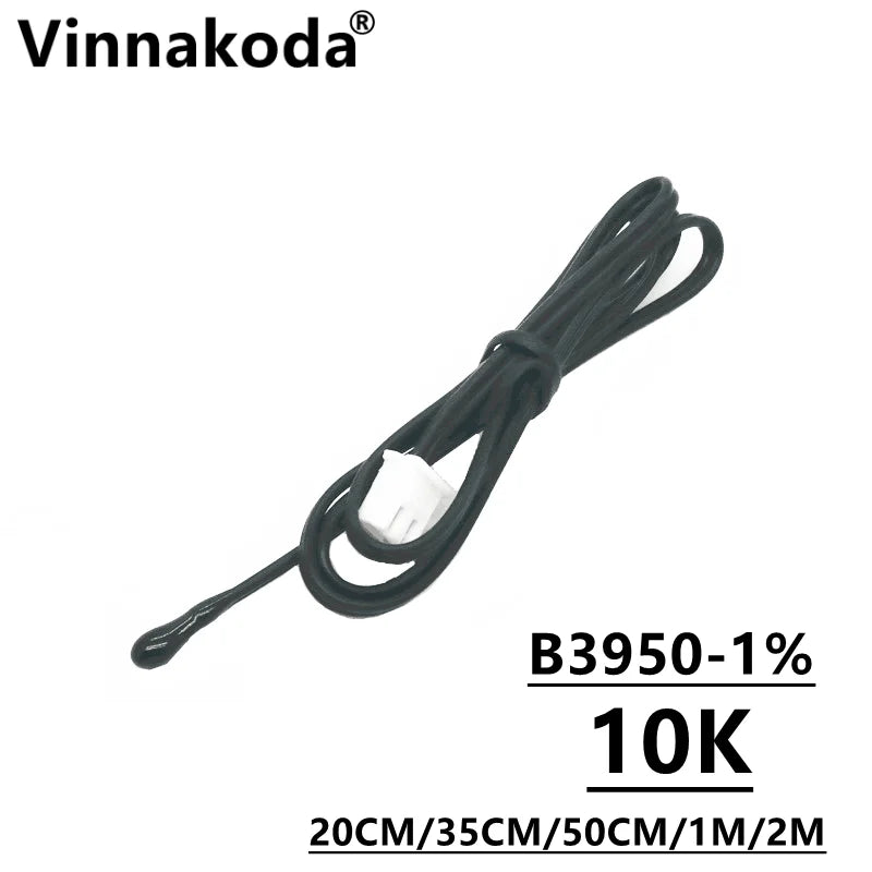 1PCS NTC Thermistor Temperature Sensor B3950 10K 1% Air Probe Air Conditioning Probe 20/35/50CM 1/2M