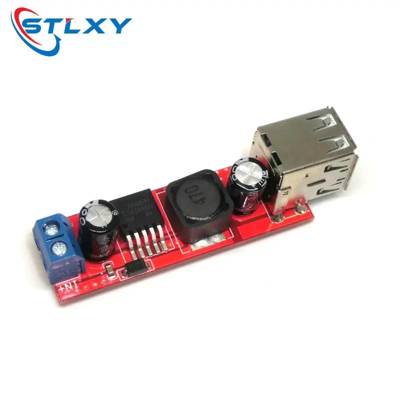 DC 6V-40V To 5V 3A Double USB Charge DC-DC Step-down Converter Module For Vehicle Charger LM2596 Dual USB