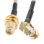 Factory Sales RF Coaxial Cable SMA to SMA Connector SMA Male to RP-SMA Male Jack RG316 Pigtail Cable 15cm
