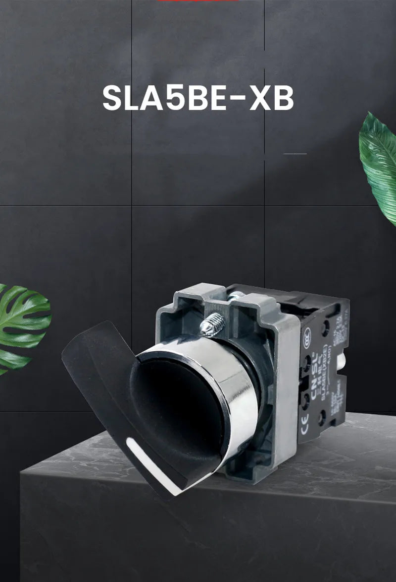 XB2 Rotary Switch 2/3 Position Self Locking / Self Resetting Selector Knob Switch 1NO/2NO/1NO1NC BD21 BD33 BD22 BD25 BD45 BD53