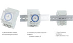 CNC SUL181d Time Relay Track Installation Mechanical Timer 220V 24-hour Industrial Time Control Switch