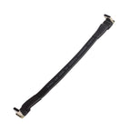 USB 2.0 Type C Ribbon Flat Cable Shielded Extension FPC Cable USB 2.0 USB-C 90 Degree Up/Down Angled Connectors 5CM-3M For TV PC