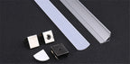 1-10 PCS LED Rigid Strip DC12V 50CM 20 Inch SMD5730 36LEDs U/V-Shaped Flat LED Aluminum Channel Rigid Strip for Indoor Lighting