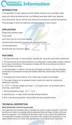 TZT TTP223 12V 1-Channel Touch Relay Module Capacitive Touch Key Switch Sensor Self-Locking/No-Locking HTTM Touch Button