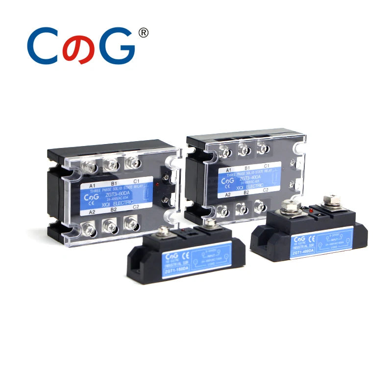CG 3 Phase 10A 25A 40A DA 60A 80A 100A 150 200A Three Phase SSR 3-32V DC Control 24-480V AC Solid State Relay SSR AC Three DC-AC