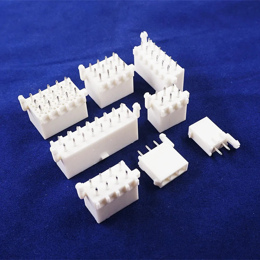 5 50pcs Pitch 4.14 mm PCB Male Header 2 3 4 6 8 9 10 12 15 16 Pin 0.163' Straight Through Hole Cross Mini Universal Mate-N-Lok