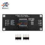 0.56 inch 0.56" TM1637 4-Digit 7 Segments Digital Tube Clock Module 4 Bits Double Dots LED Display Screen Board for Arduino
