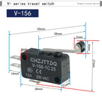 1PCS Micro Limit Switch CHZJTTDQ V-15.V-151.V-152.V-153.V-154.V-155.V-156.-1C 25 Travel Switch Limit Switch Silver Contact