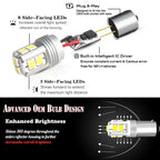 iJDM Canbus Car Lights BA9S BAX9S BAY9S LED For car Reverse Lights or Parking Lights,H21W H6W T4W License Plate Lights 12V-24V