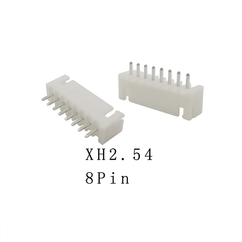 50Pcs XH 2.54 2.54mm Pitch Pin Header Housing Connector JST XH2.54 2P 3P 4P 5P 6P 7P 8P 9P 10 Pin Male Straight Pin For PCB