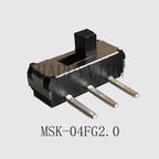 20PCS Mini Slide Switch On-OFF Micro Toggle Switch 1P2T H=1.5/2/4MM Miniature Horizontal Slide Switch SMD/DIP