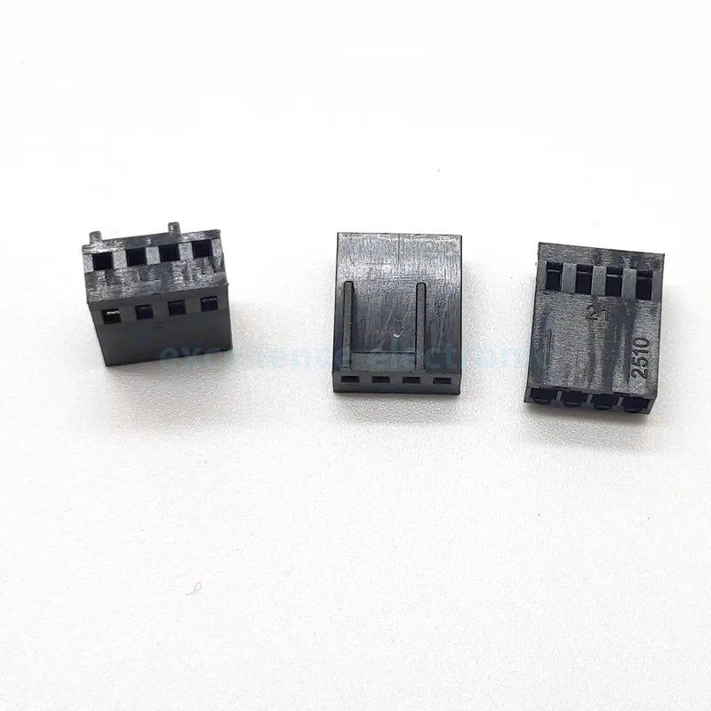 10-50PCS/Lot KF2510 2.54mm 4Pin Connector 3+1P Male Female Housing Straight Right Angle Pin Header Socket