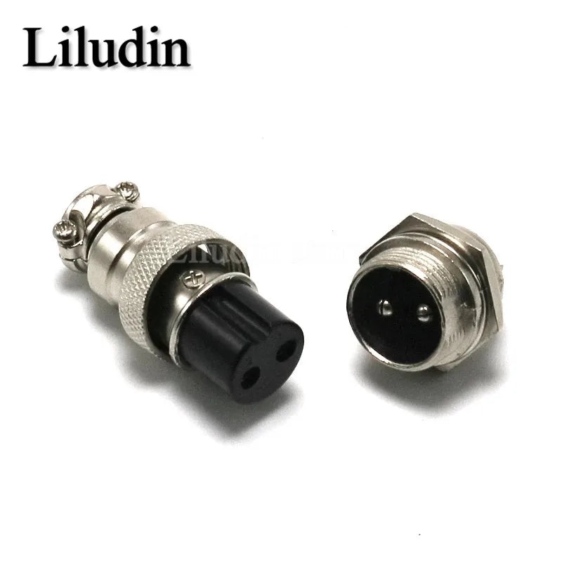 1Set GX16 2/3/4/5/6/7/8/9 Pin Male & Female 16mm Circular Aviation Socket Plug Wire Panel Connector Liludin