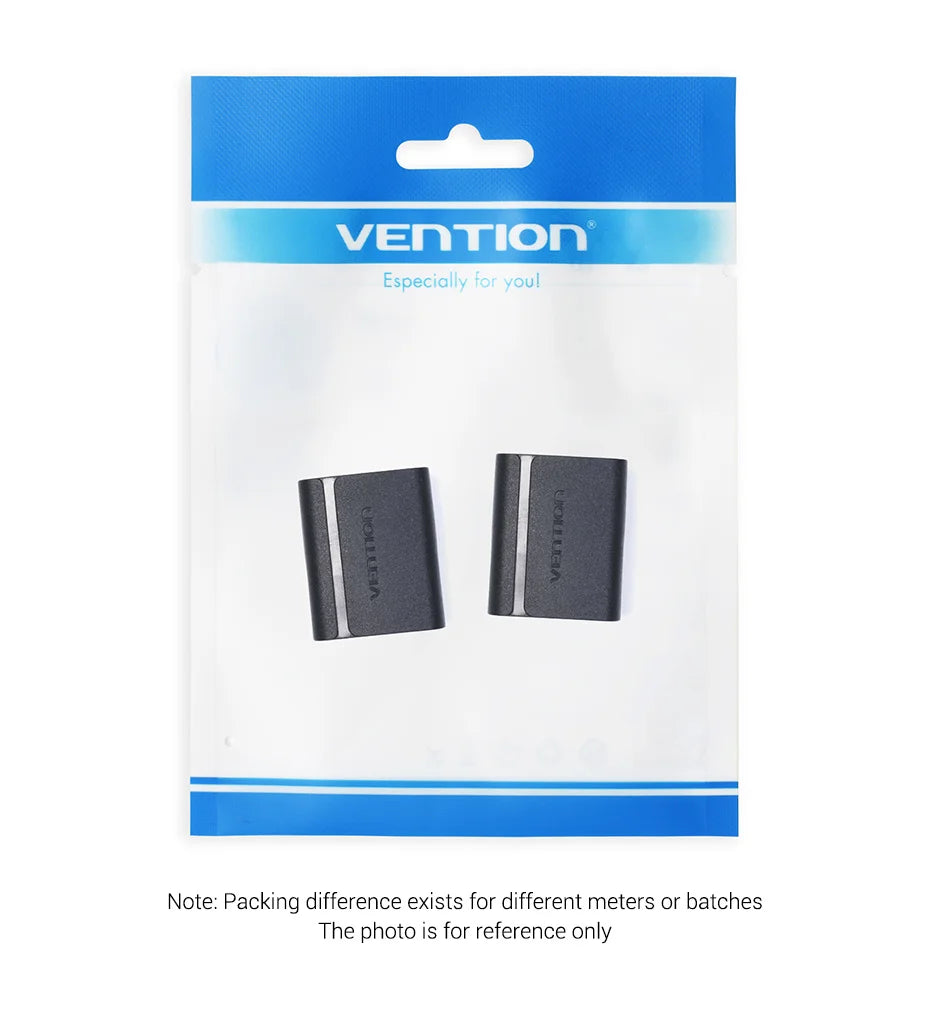 Vention RJ45 Splitter Connector Adapter 1 to 2 Ways Ethernet Splitter Coupler Contact Modular Plug Connect Laptop Ethernet Cable