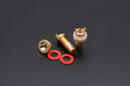1pair/2pcs Luxury Gold plated RCA Jack Connector Panel Mount Chassis Audio Socket Plug Bulkhead with NUT Solder CUP 3Colors