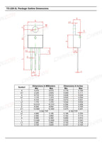 10pcs TIP122 TO-220 NPN Darlington Power Transistor Bipolar Junction BJT Powerful Triode Tube Fets 5A 100V Integrated Circuits