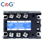 CG 3 Phase 10A 25A 40A DA 60A 80A 100A 150 200A Three Phase SSR 3-32V DC Control 24-480V AC Solid State Relay SSR AC Three DC-AC