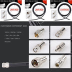 LMR400 Cable 50Ohm 50-7 BNC Male to BNC Male Plug Adapter 50-7 Pigtail Jumper Ham Radio Antenna Extension Cord Coaxial Connector