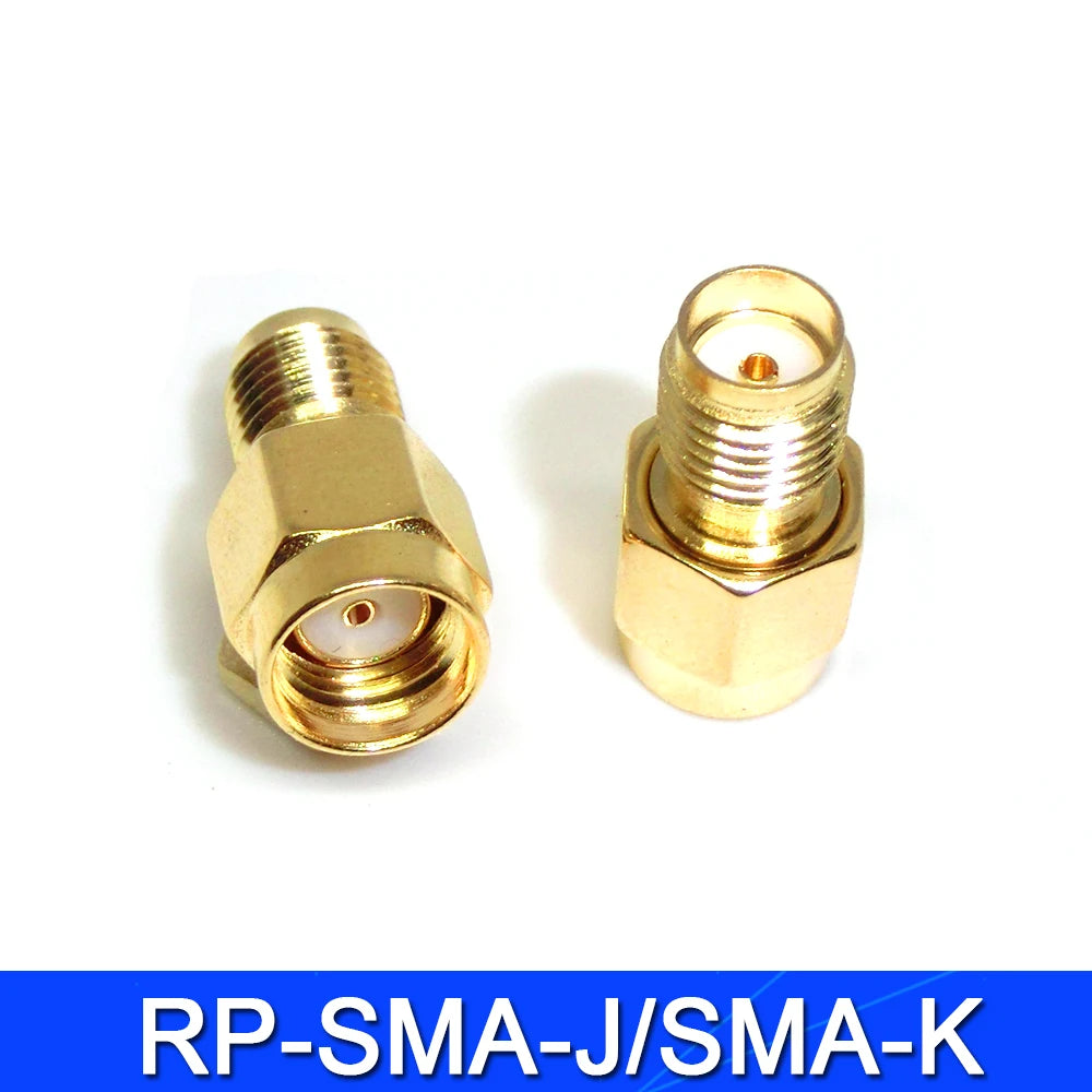 5Pcs Javino Adapter SMA / RP-SMA to SMA / RPSMA Male Plug & Female Jack Straight & Right angle RF Coaxial connector